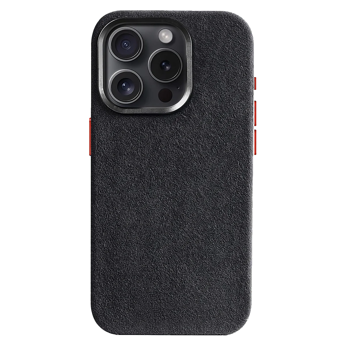 Italian Alcantara iPhone Case - Black