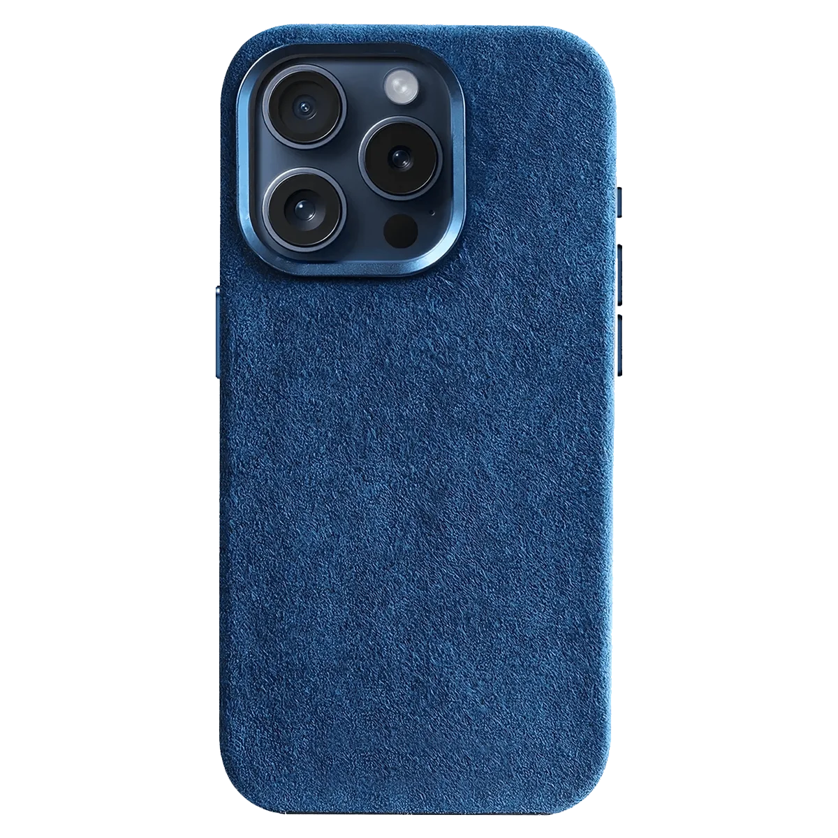 Italian Alcantara iPhone Case - Ocean Blue